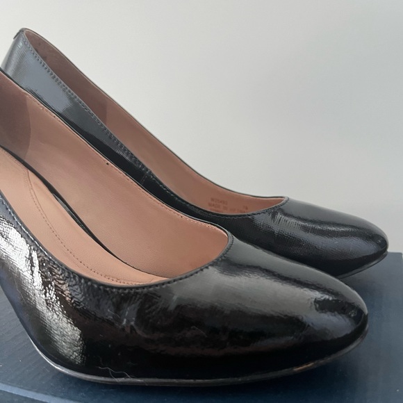 Cole Haan Gabbie Pump 80mm Black Saffiano Leather Patent - Picture 14 of 14